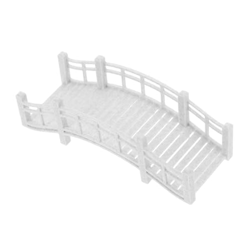 Happyyami Puente Micropaisaje Modelo De Puente De Arco En Miniatura Micro Adornos De Paisaje Modelo De Mini Puente De Arco Puente De Jardín En Miniatura Pequeño Puente Minicolección Grey Pla