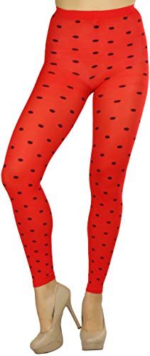Image of ToBeInStyle Women's Opaque Ankle Long Nylon Footless Fun Tights Pantyhose