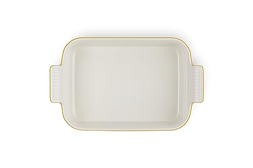 Le Creuset Heritage Rectangular Dish, Stoneware, 26 cm, 2.4 litres, Nectar, 71102266720001 - Image 4