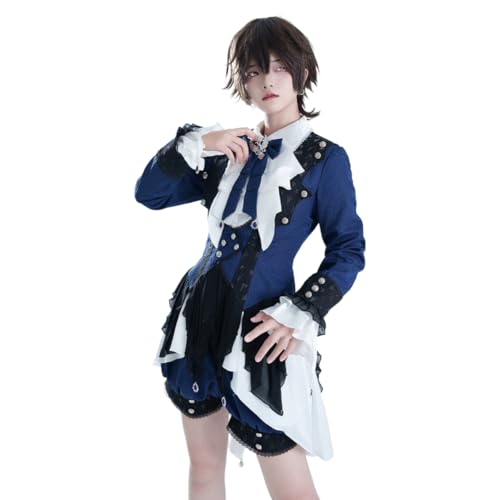 Zenrave Ouji Fashion Clothes Set - Dress + Jacket + Shorts - Y2K Harajuku Gyaru Tenshi Kawaii Cosplay Cutecore Jfashion (Jacket,Medium)