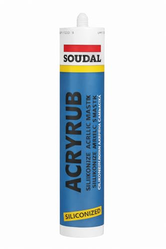 Acryrub Siliconized Akrilik Mastik, Antrasit Gri, Boyanabilir ve Silikonlu Derz Dolgu