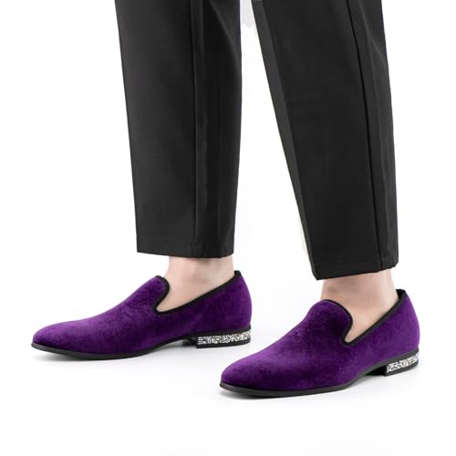 Image of JITAI Men's Dress Shoes - Casual Rubber & Leather Loafers for Men - Fashion Business Formal Wear