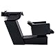vidaXL Friseurstuhl mit Waschbecken Friseursessel Salon Rückwärtswaschsessel Friseurwaschsessel Friseur Waschsessel Schwarz 129x59x82cm Kunstleder