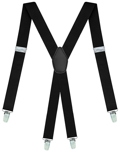 Image of Dibi Suspenders for Men - Adjustable X back Suspender with 4 Strong Clips