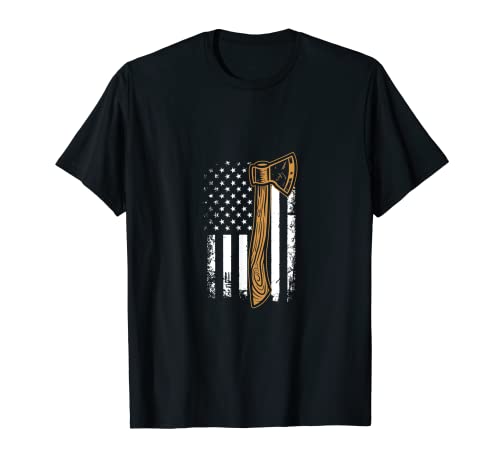 Logger Flag Logger Regalo Logger Arborista Camiseta