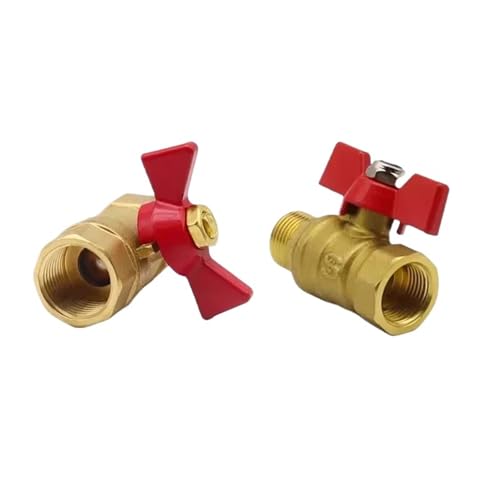 Válvula de bola mini BSP de latón 1/2 para regular flujo de agua gas y aceite 4