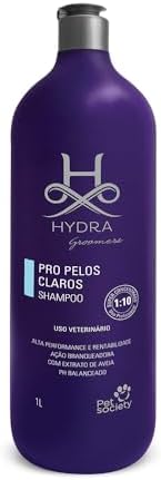 Shampoo Pet Society para Cães e Gatos Hydra Groomers Pelos Claros...