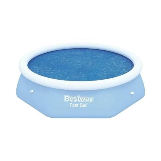 Oise Art Store Trade Shop - Toalla Térmica Para Piscina Fast Set Redondo Diámetro 244 Cm Cubierta Solar 58060 -