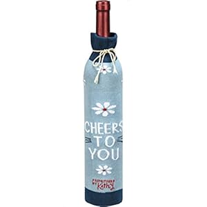 Primitives by Kathy 107876 Thank You Cheers to You Bottle Sock, Fits 750mL to 1.5L Bottles Primitives by Kathy 107876 Thank You Cheers to You Bottle Sock Fits 750mL to 15L Bottles