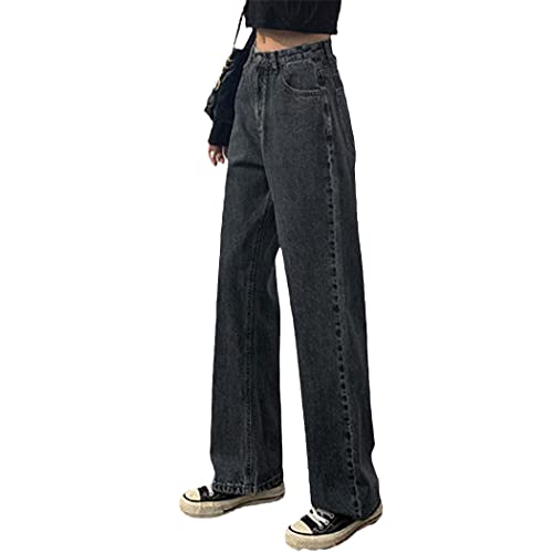Jean noir femmes solide qui ne se décolore pas au lavage style vintage durable