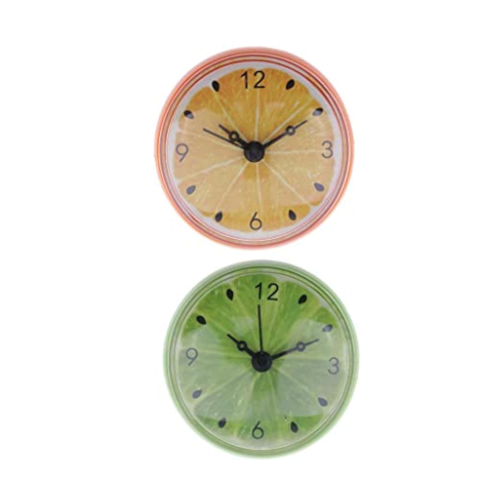 Waterproof Suction Cup Clocks, 2Pcs, Home Decor