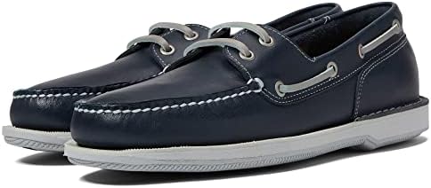 Rockport mens Perth Boat Shoe, Navy Blue Leather, 6.5 Wide: Buy