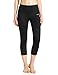Baleaf Women's High Waist Yoga Capri Leggings Tummy Control Non See-through Fabric Black Size XL