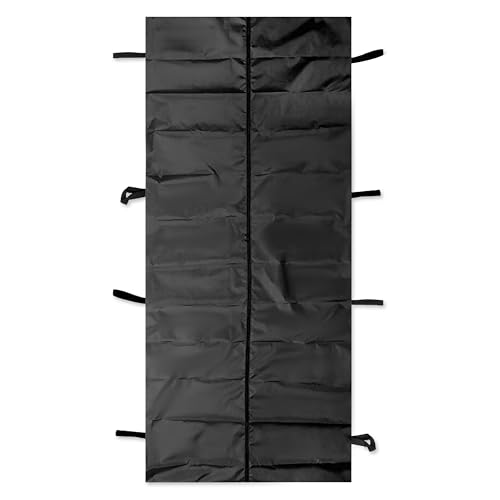 Dixie Ems Disposable Disaster Pouch Body Bag Stretcher Combo, 8 Carrying Handles, 3 Patient Tags, Heavy Duty Vinyl Pouch, Waterproof Zipper