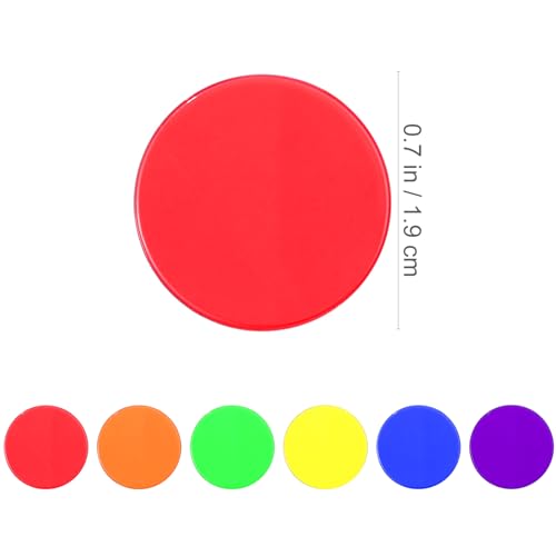 TOYANDONA 300 Stück Bingo Zählchips Bunte Plastik Runde Mahjong Token Spiel Token Poker für Spiel Poker