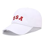 Adult Baseball Cap Vintage Washed Distressed Cotton 100% Dad Hat Adjustable for Men and Women (White