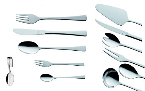 Solex Besteck Set Karina Menübesteck und Zusatzartikel Edelstahl 49 Teile 6 Personen