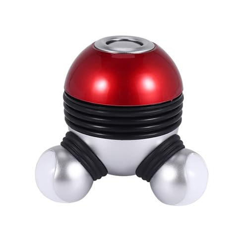 Orolotay Masaje de VibracióN Corporal PortáTil Potente Mini Masajeador EléCtrico Vibrador con Luz LED Roja