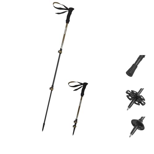 Naturehike トレッキングポール 159g超軽量 カーボン繊維製 長さ無段階調節 57-120cm 高靭性 高強度 耐腐食 登山ストック 伸縮式 コンパクト キャップ/泥バスケット/スノーバスケット付き ウォーキングポール アウトドア 一本セット