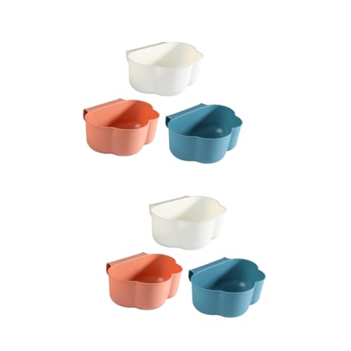 Zerodeko 6 pcs Garbage can Recycling bin Small Kitchen dustbin Cabinet Door Garbage bin Wall Mounted Trash bin Cabinet Door Mounted Trash can Cloud Garbage bin Compost bin Plastic Hanging