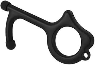 Monaldy Contactless Door Opener Tool - No Touch Door Opener Tool Hands Free Gate Opener for Opening Doors Touching Buttons Keychain Antimicrobial Germ Free Key Copper Touch Tool Hygiene Keyring Button
