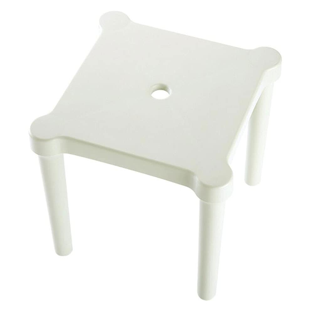 Tabouret portable enfant CHILDWEET en plastique blanc épais pour maison et jardin