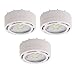 Amax Lighting - 3Led Puck Light 120V. - White Led Board With 24 1/2 Watt Led Panels - Total Bulb Wattage: 12Watt