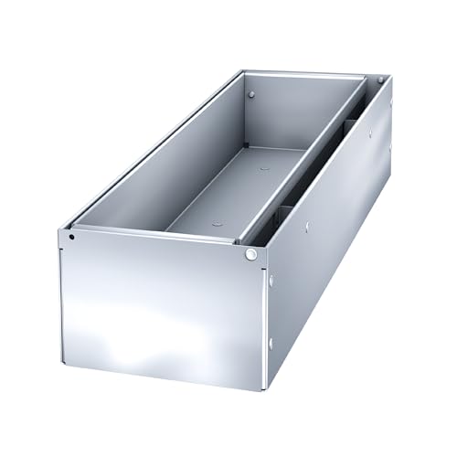 MEA Pièce de Visite 0,5m pour Entretien et Nettoyage du Caniveau Extérieur MEAPARK avec Grille à Fente - Terrasse, Piscine, Jardin - Classe A15 Piéton