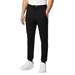FM London Mens Slim Fit For Sports Jogger, Black, M UK