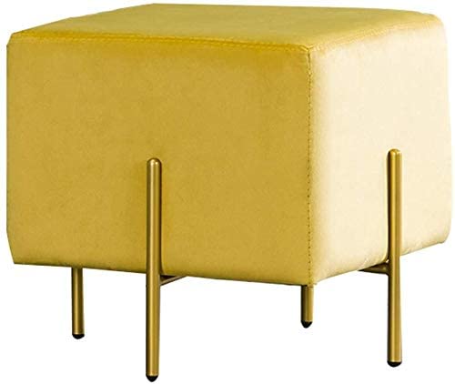 Tabouret canapé en métal 42x40cm pour salon et assise de canapé