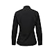 SANSHIWU Women's Long Sleeve Tab Collar Clergy Shirt Regular Fit Hidden Placket Blouse for Pastor Minister Church Attire Black 2XL