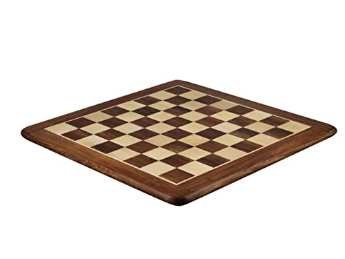 Échiquier de salon en sheesham 40,6 cm, le jeu en bois artisanal pour vos soirées en famille