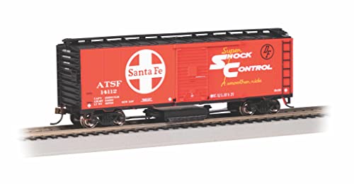 Bachmann Trains - Track Cleaning 40' Box CAR - Santa FE #14112 (Shock Control) - HO Scale