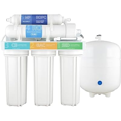 SpiroPure Unbranded Reverse Osmosis System Generic RO Water Filter Under Sink, 6-Stage RO Water Filtration System with Remineralization