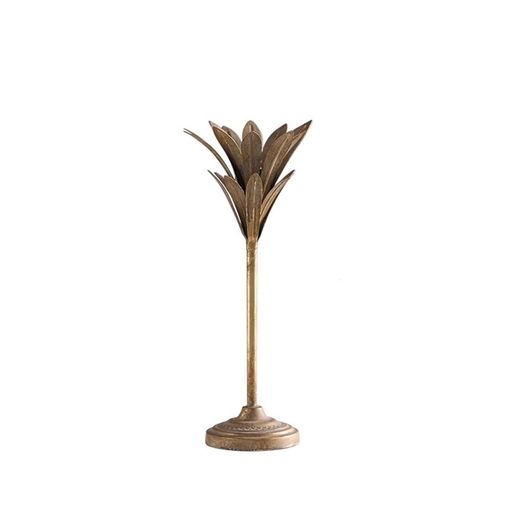 Candle Holder Vintage Wrought Iron Candlestick Hotel Tabletop Candlelight Dinner Decoration Ornaments Decorate Candlestick(A)