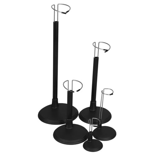 Uonlytech 5 Piezas Soportes para Muñecas Ajustables de Base Estable y Diseño Minimalista para Exhibición y Colección