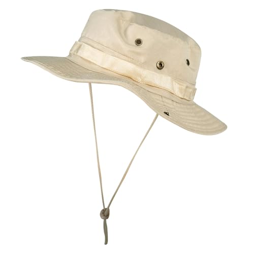 Image of Sun Hats for Men Women Boonie Hat UPF 50+ Bucket Hat Wide Brim UV Protection Fishing Hiking Safari Outdoor Hats