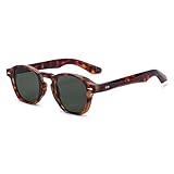 Gleyemor Fashion Sunglasses for Men Women Tortoise Shell Sunglasses Trendy Unisex Style UV400 Protection Shades (Tortoise Frame/G15 Lens)