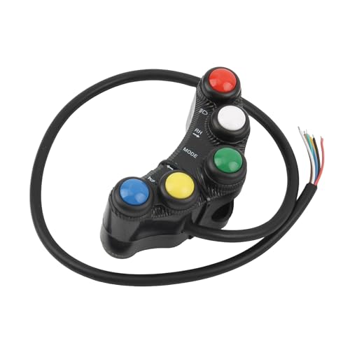 Interruptor de manillar para motocicleta con conjunto de 5 botones universales 3