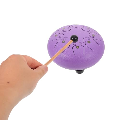 Set de tambor Rain Drum 8 tonos púrpura para meditación miniatura 6