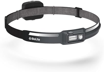 BioLite Dash 450 Rechargeable 450-Lumen Running Headlamp, Midnight Grey