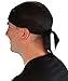 Sparkling EARTH Black Skull Cap with Airflow Sides Doo Rags Do Rag Durag Headwrap - 100% Cotton Cap & Airflow Sides - Made in USA!