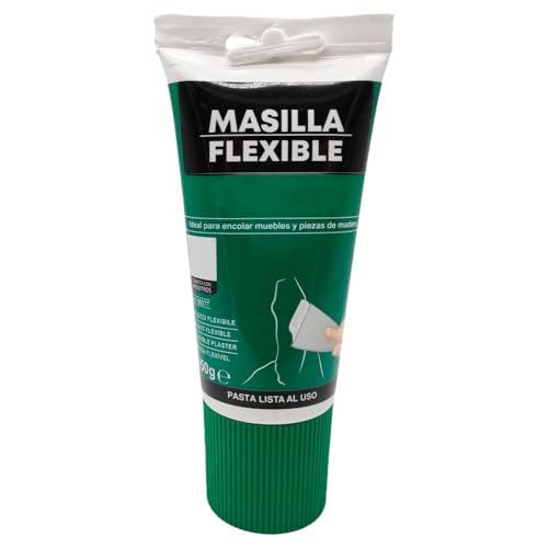 CABLEPELADO – Masilla Flexible Color Blanco – Encoladora y Reparadora de Agujeros – Lista para Usar – Alta Adherencia y Acabado Pintable – Para Interiores y Exteriores – Formato en Tubo de 150 g