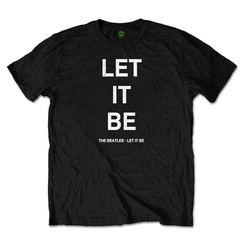 Rock Off officially licensed products The Beatles Let It Be T Shirt S Black