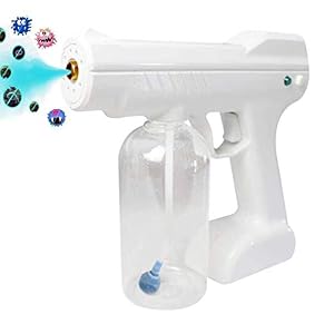 Disinfectant Steam Gun, Handheld Rechargeable Nano Atomizer, Large Capacity Electric Sprayer Nozzle Adjustable Fogger…