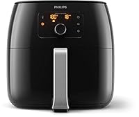 PHILIPS Advance Collection Air Fryer Xxl with Twin Turbostar and Rapid Technology Including Double Layer Accessory, Black, Hd9651, 91