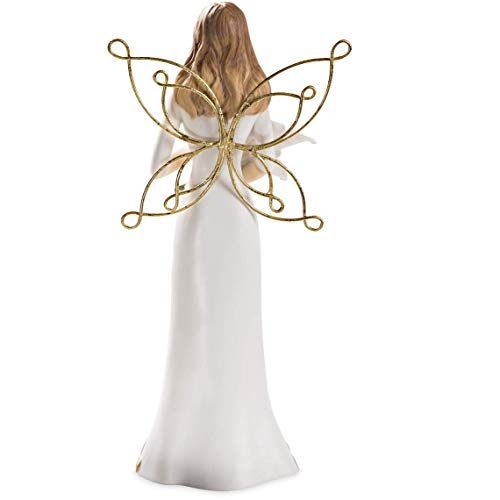Pavilion Gift Company Because Someone We Love, Little Bit of Heaven in Our Home-7.5 Inch Gold & White in Memory Figurine… - Image 3