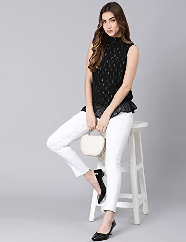 Image of oxolloxo Shine Lara Lurex Print Color Women Linned top