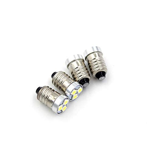 Ruiandsion E10 LED Flashlight Bulb 6-24V LED Lamp 6V 9V 12V 18V
