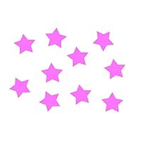 Miniblings 10x Applicazione Patch termoadesiva Toppa 50 mm Liscia cerotto Stella Stelle XL Toppe termoadesive I Bambini ASSE Patch per la Stiratura - Flexfolie - Applikation Cucire, Color:Weiß